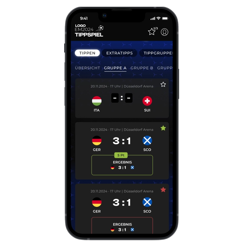 Seitwerk Tippspiel Funktionen Jokertipps